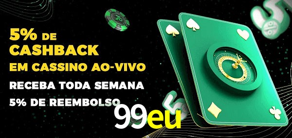 Promoções do cassino ao Vivo 99eu